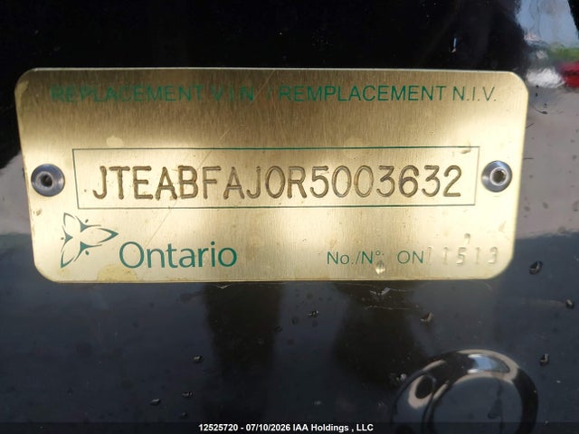 2024 Toyota Land Cruiser 1958 მანქანა იყიდება აუქციონზე, vin: JTEABFAJ0R5003632, აუქციონის ნომერი: 12525720