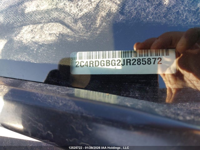 12525722 :رقم المزاد ، 2C4RDGBG2JR285872 vin ، 2018 Dodge Grand Caravan Se مزاد بيع