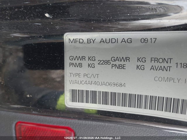 WAUC4AF40JA069684 Audi S4 3.0t Technik