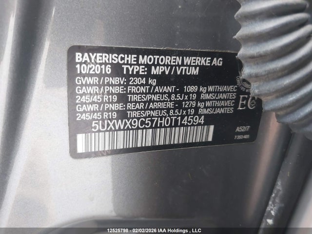 5UXWX9C57H0T14594 BMW X3 Xdrive28i