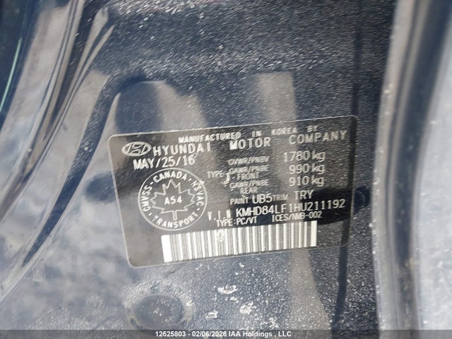 KMHD84LF1HU211192 Hyundai Elantra Limited