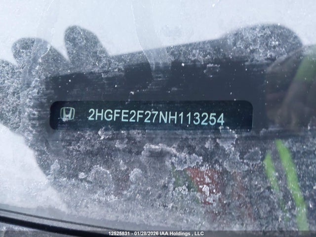2HGFE2F27NH113254 Honda Civic Lx