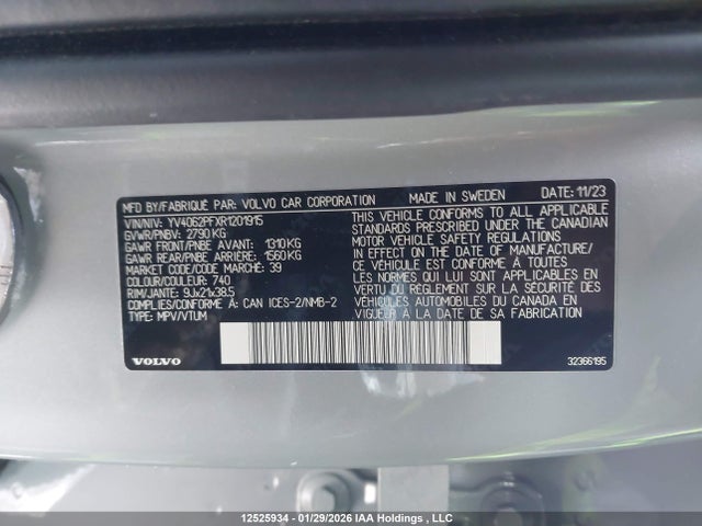 YV4062PFXR1201915 Volvo Xc90 Ultimate