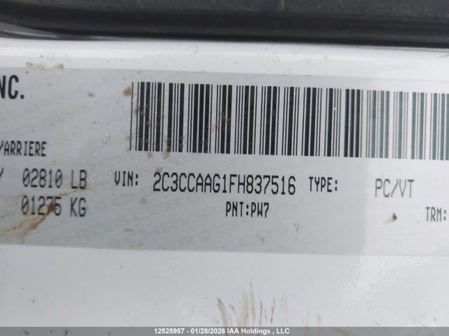 Chrysler 300 Limited 2015 2C3CCAAG1FH837516 Image 9
