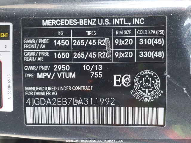 Mercedes-Benz Ml 350 Bluetec 2014 4JGDA2EB7EA311992 Image 19