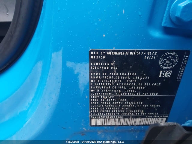 3VVUX7B26RM096586 Volkswagen TAOS SE