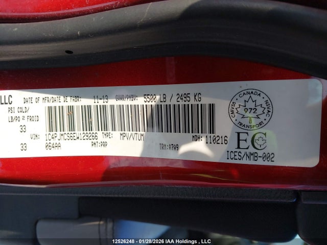 1C4PJMCS6EW129266 Jeep Cherokee Latitude