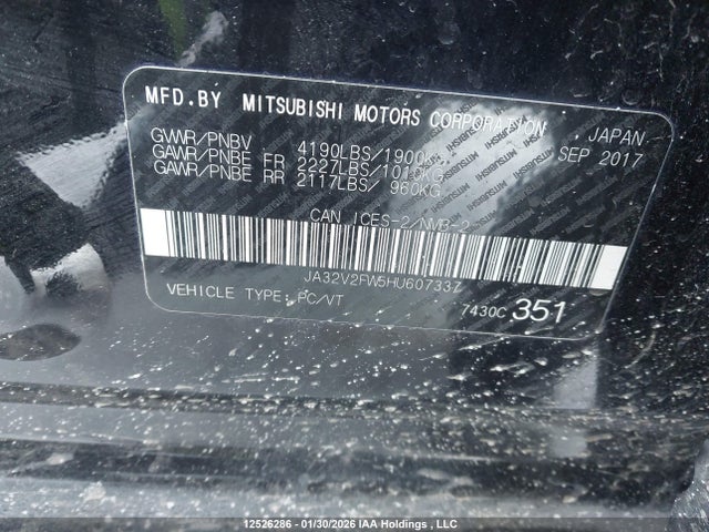 Mitsubishi Lancer Es/se/sel 2017 JA32V2FW5HU607337 Image 9