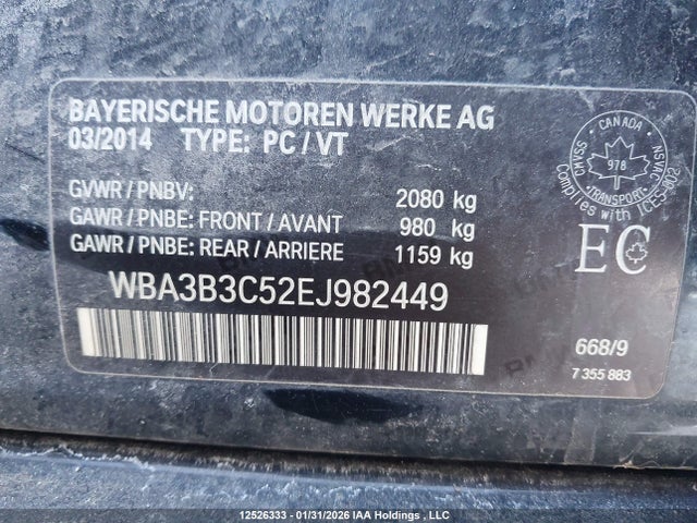 WBA3B3C52EJ982449 BMW 328i Xdrive