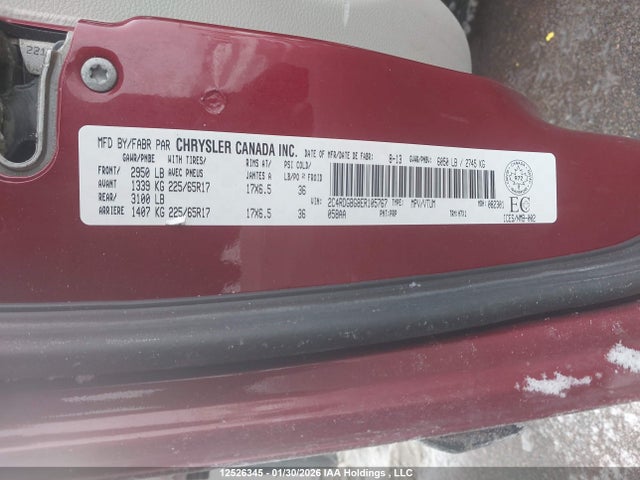 2C4RDGBG8ER105767 Dodge Grand Caravan Se/sxt