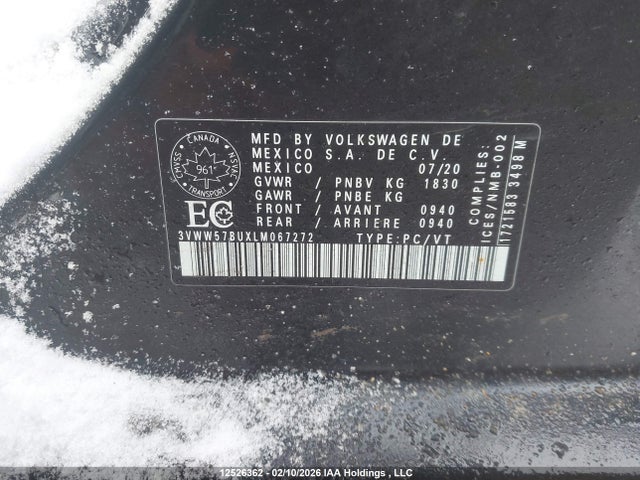 3VWW57BUXLM067272 Volkswagen Jetta Highline