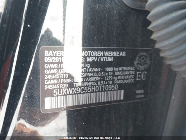 5UXWX9C55H0T10950 BMW X3 Xdrive28i