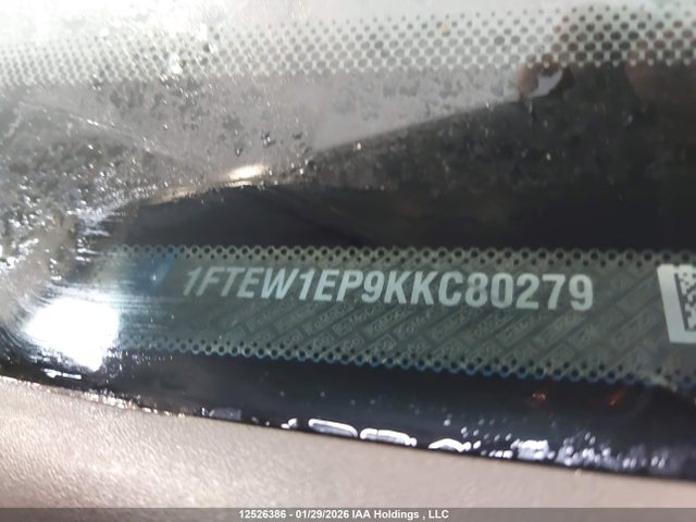 1FTEW1EP9KKC80279 Ford F150 Supercrew
