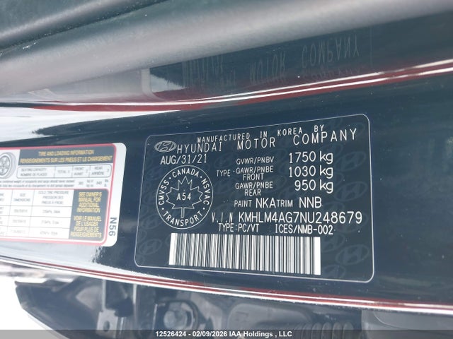 2022 Hyundai Elantra Preferred Ivt With Sun And Tech Package მანქანა იყიდება აუქციონზე, vin: KMHLM4AG7NU248679, აუქციონის ნომერი: 12526424