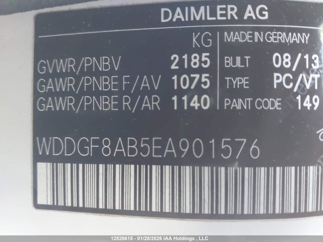 WDDGF8AB5EA901576 Mercedes-Benz C 300 4matic