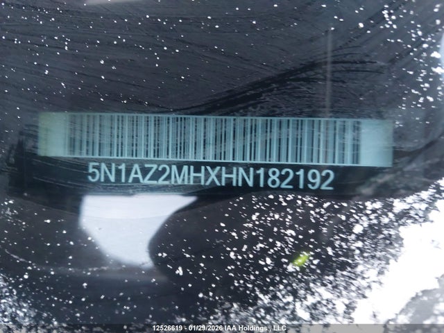 5N1AZ2MHXHN182192 Nissan Murano S/sl/sv/platinum