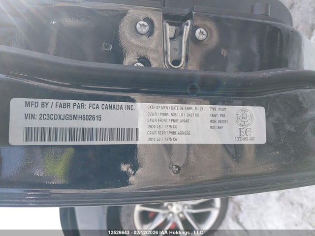 Dodge Charger Sxt Awd 2021 2C3CDXJG5MH602615 Image 9