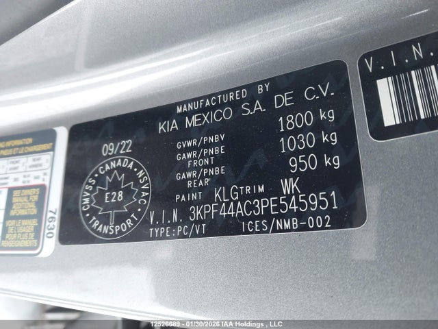 Продаж на аукціоні авто 2023 Kia Forte, vin: 3KPF44AC3PE545951, номер лоту: 12526689