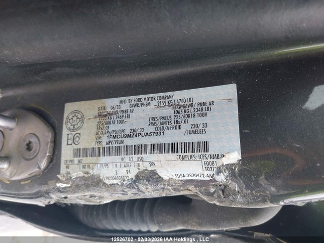 Ford Escape 2023 1FMCU9MZ4PUA57931 Image 9