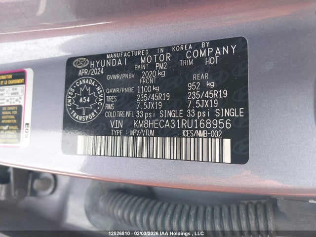 KM8HECA31RU168956 Hyundai Kona