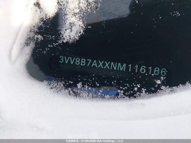 3VV8B7AXXNM116166 Volkswagen Tiguan Se R-line Black