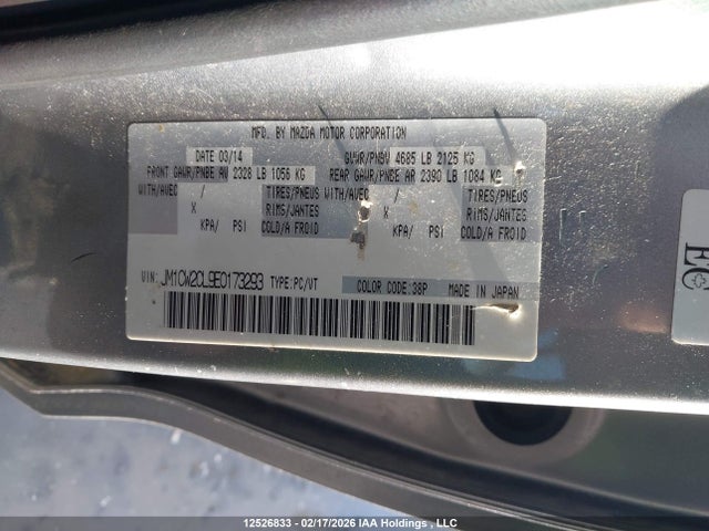 JM1CW2CL9E0173293 Mazda Mazda5 Gs