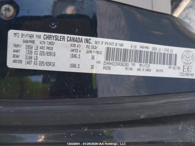 Aukcja sprzedaży 2010 Dodge Grand Caravan Se, vin: 2D4RN4DE9AR382383, numer aukcji: 12526891
