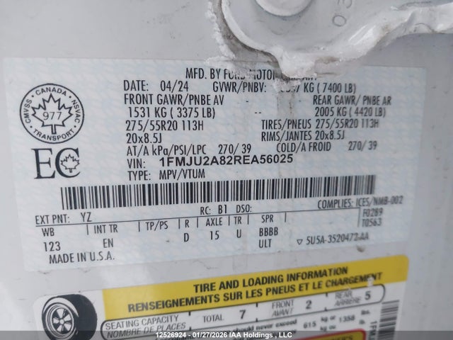 1FMJU2A82REA56025 Ford Expedition Limited