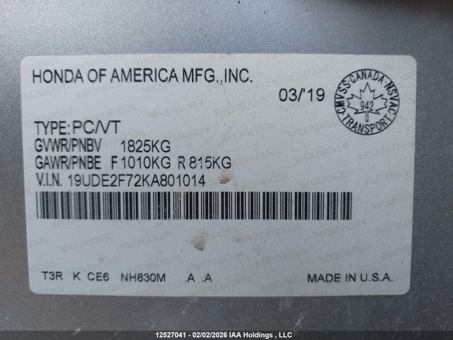Acura Ilx Premium/technology 2019 19UDE2F72KA801014 Image 9