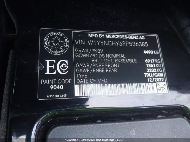 W1Y5NCHY6PP536385 Mercedes-Benz Sprinter 3500