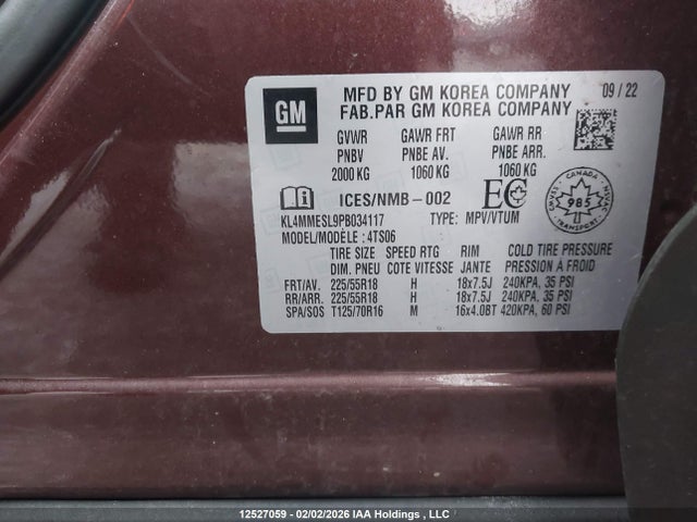 Aukcja sprzedaży 2023 Buick Encore Gx Select, vin: KL4MMESL9PB034117, numer aukcji: 12527059