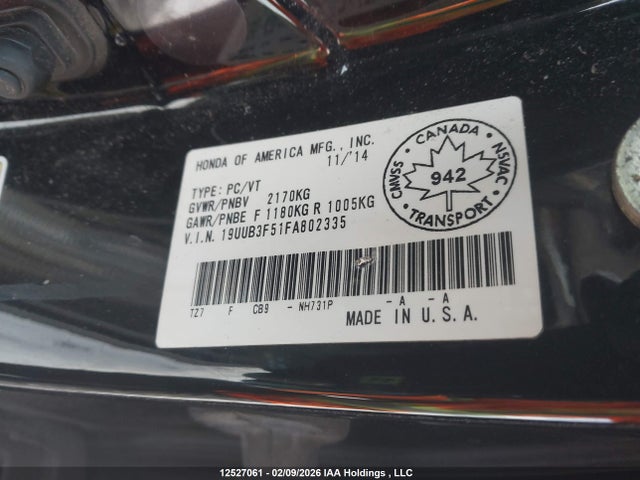 19UUB3F51FA802335 Acura TLX TECH