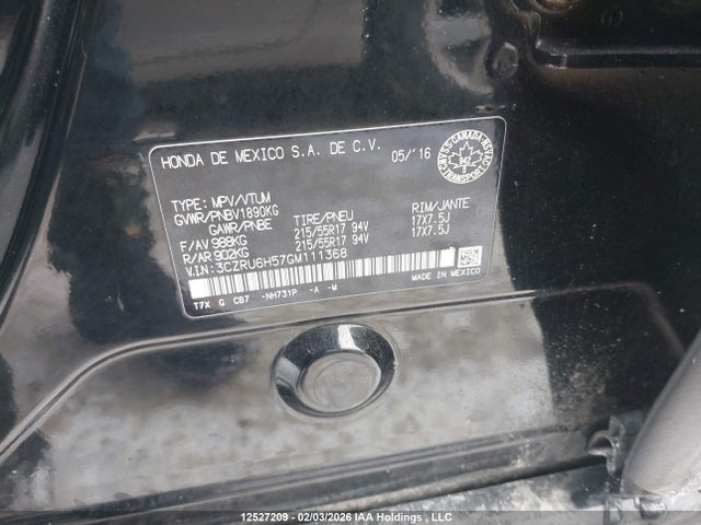 3CZRU6H57GM111368 Honda HR-V EX