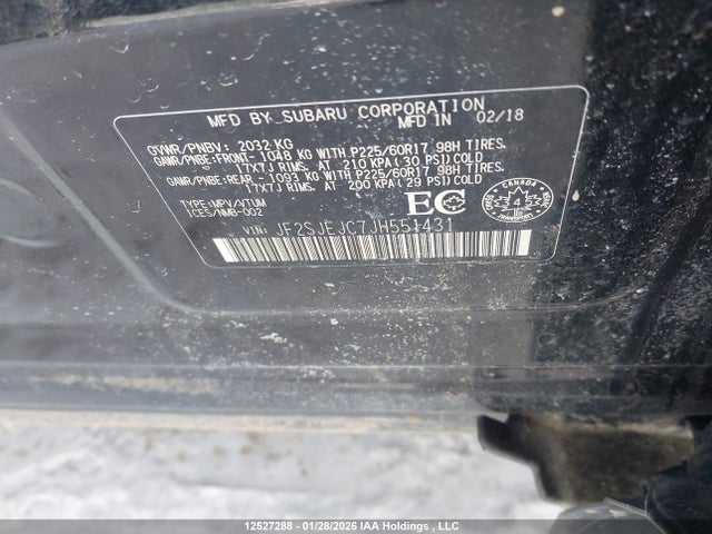 JF2SJEJC7JH551431 Subaru Forester 2.5i Limited