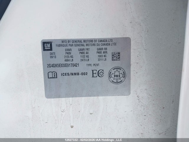 2G4GK5EXXE9170421 Buick Regal Turbo
