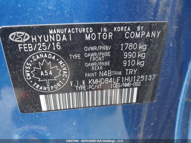 KMHD84LF1HU125137 Hyundai Elantra Limited Ultimate