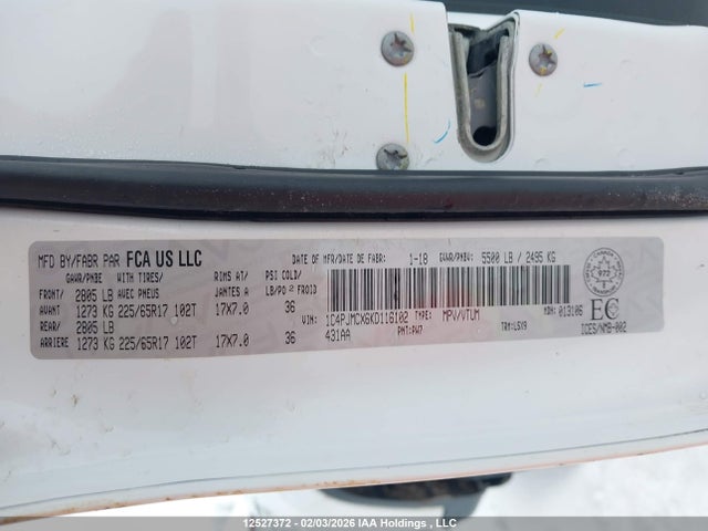 Jeep Cherokee North 2019 1C4PJMCX6KD116102 Image 9