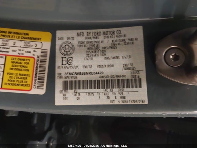 3FMCR9B68NRE04420 Ford Bronco Sport Big Bend