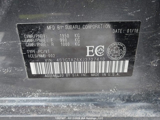 4S3GTAZ6XJ3727410 Subaru Impreza