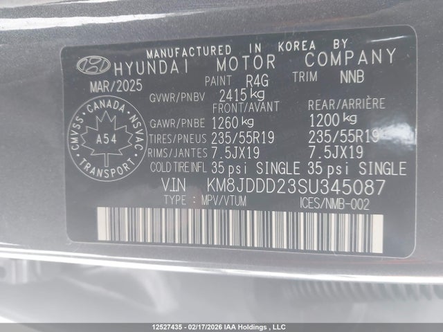 KM8JDDD23SU345087 Hyundai Tucson Ultimate Plug-in Hybrid Awd