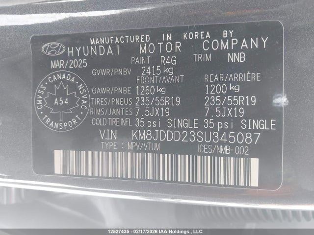 KM8JDDD23SU345087 Hyundai Tucson Ultimate Plug-in Hybrid Awd