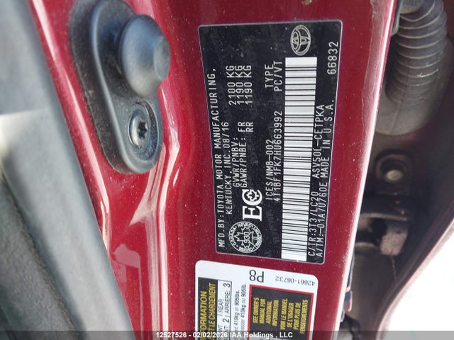 4T1BF1FK7HU663992 Toyota CAMRY XSE