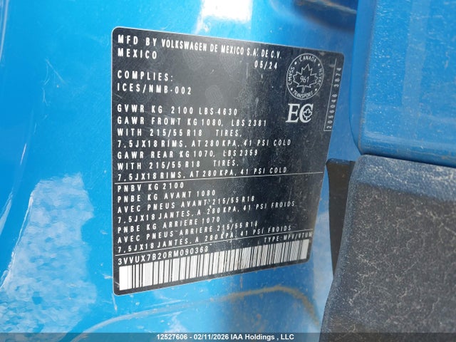 Volkswagen TAOS SE 2024 3VVUX7B20RM090363 Image 19