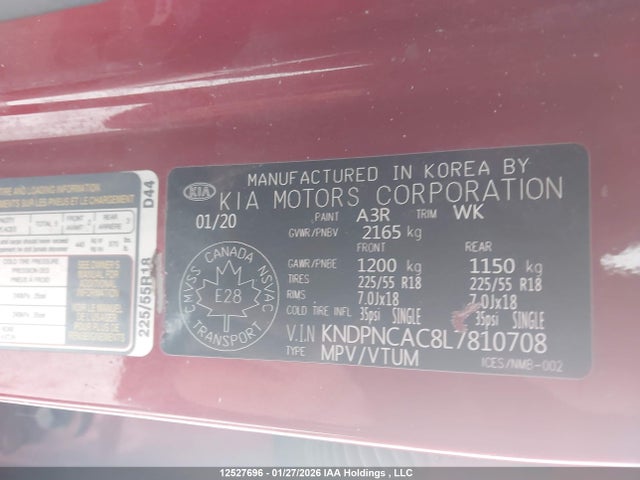 KIA Sportage Ex 2020 KNDPNCAC8L7810708 Image 9