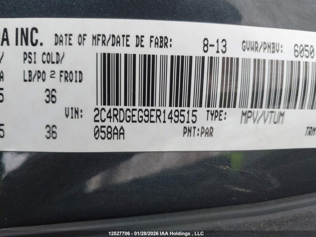 2C4RDGEG9ER149515 Dodge Grand Caravan R/t