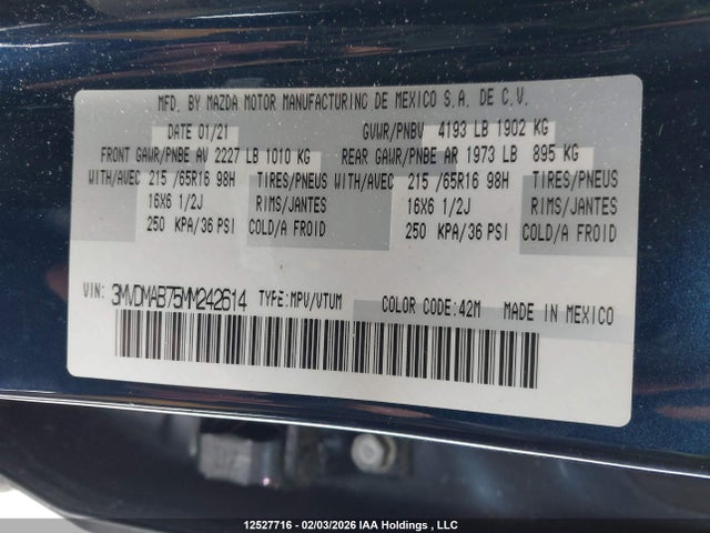 3MVDMAB75MM242614 Mazda CX-30