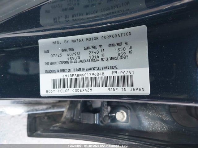 JM1BPABM6S1796048 Mazda Mazda3 Gx