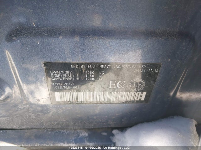 4S3BNCA64G3025622 Subaru Legacy 2.5i