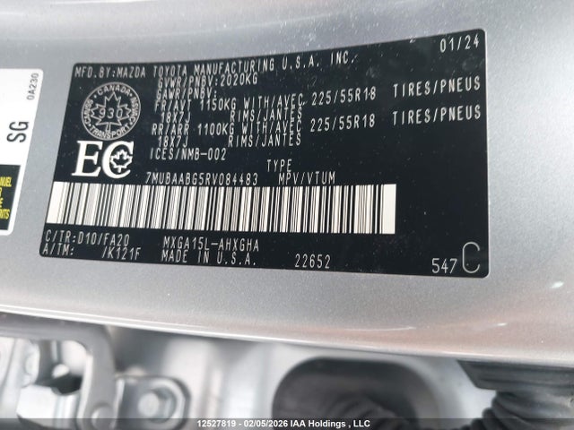 7MUBAABG5RV084483 Toyota Corolla Cross