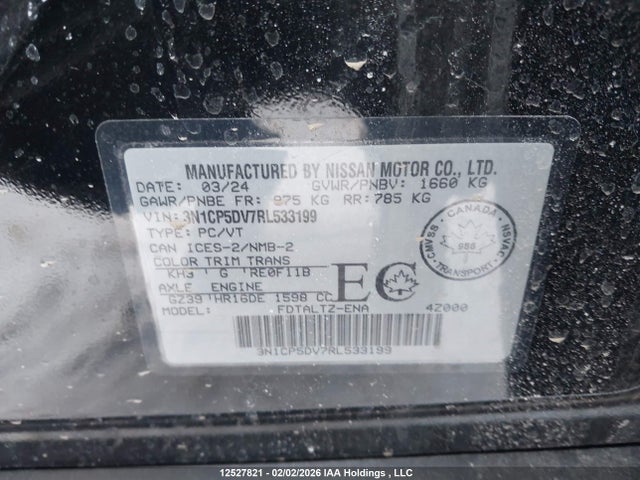 3N1CP5DV7RL533199 Nissan Kicks